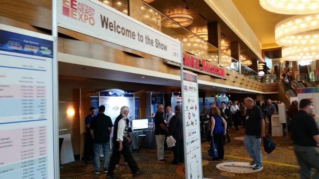 Busy show floor at the opening of this year's Eastern Energy Expo 